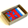 Коробка гофро 15*10*3,3см, с пластиковой крышкой (01)