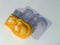 Кошка, форма пластиковая