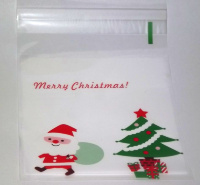 Пакетик "Merry Christmas" 10*11(+4), 1 шт