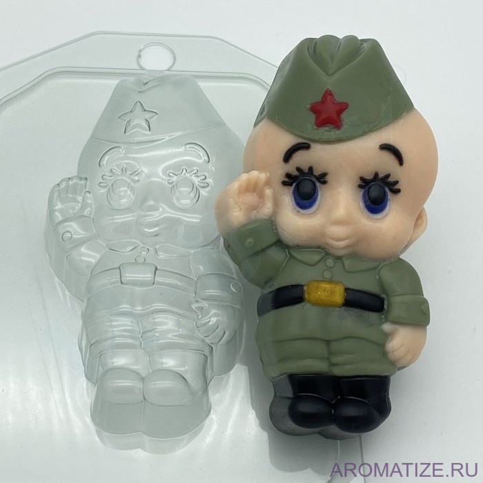 Малыш солдат, форма пластик