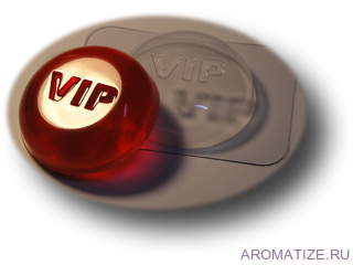 VIP, форма пластиковая  Пластиковая форма VIP Вес мыла около 80гр