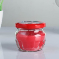 Банка стекло, 130 мл (крышка золото)  
