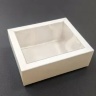 Коробка белая 10*8*4 см с пластиковой крышкой, 1 шт